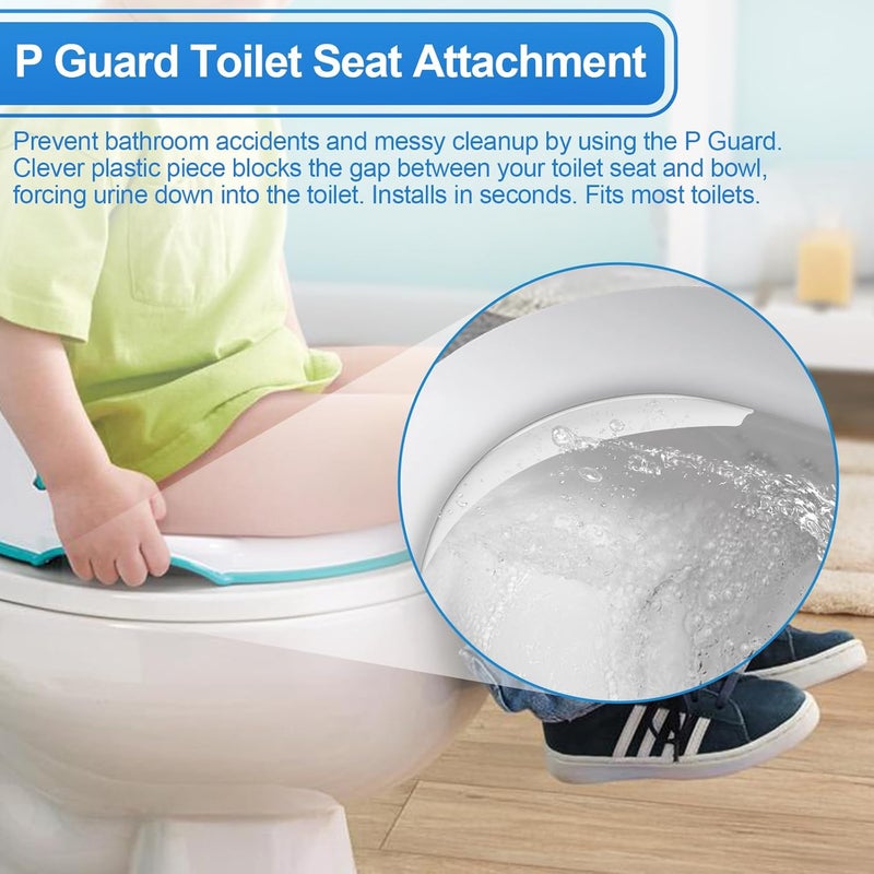 Rugam P Guard Urine Deflector Pee Splash Guard,Splash Guard Maddak for Toilet Seat Splash Guard,Toilet Seat Directs Urine Home Care Elevated,Guard Toilet Seat Attachment - Prevents Urine/Pee Messes(2 Pack) - Image 4